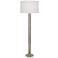 Michael Berman Brut 62 1/4" Polished Nickel Metal Column Floor Lamp