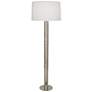 Michael Berman Brut 62 1/4" Polished Nickel Metal Column Floor Lamp