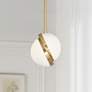Michael Berman Brut 7" Wide Modern Brass Mini-Pendant Light