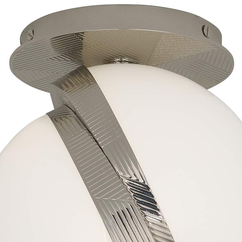 Image 4 Michael Berman Brut 7" Wide Polished Nickel Ceiling Light more views