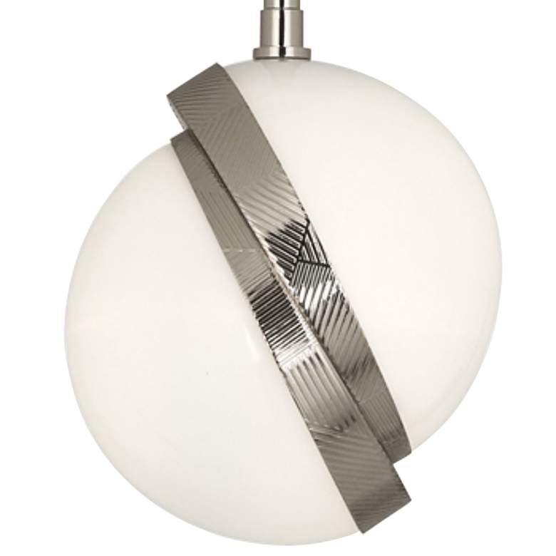 Image 2 Michael Berman Brut 7" Wide Polished Nickel Mini-Pendant Light more views