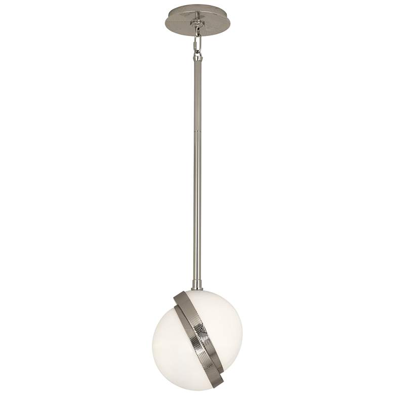 Image 4 Michael Berman Brut 7" Wide Polished Nickel Mini-Pendant Light more views