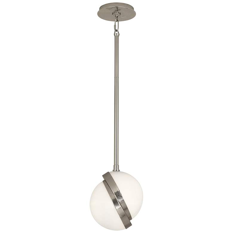 Image 4 Michael Berman Brut 7 inch Wide Polished Nickel Mini-Pendant Light more views