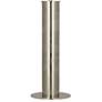 Michael Berman Brut Polished Nickel Metal Column Table Lamp