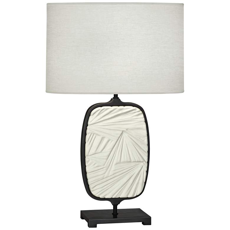 Image 1 Michael Berman Flynn Bronze and Lily Ceramic Table Lamp