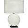 Michael Berman Frank Flat Lily with Patina Bronze Table Lamp
