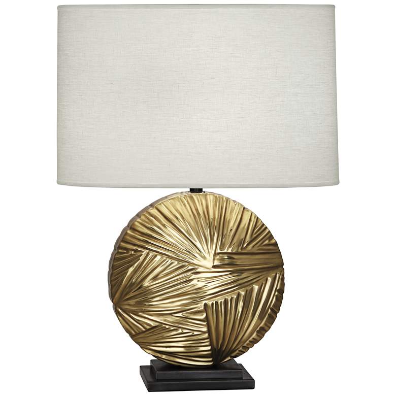 Image 1 Michael Berman Frank Modern Brass with Bronze Table Lamp