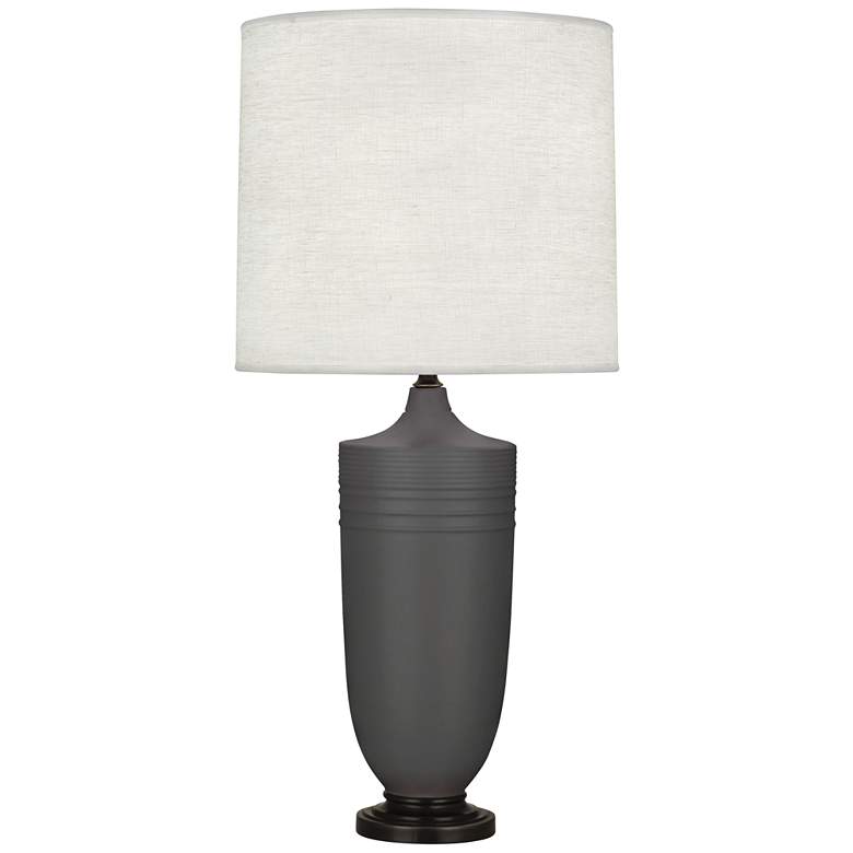 Image 1 Michael Berman Hadrian 28 3/4" Bronze and Ash Ceramic Table Lamp