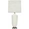 Michael Berman Hadrian Nickel and Lily Ceramic Table Lamp