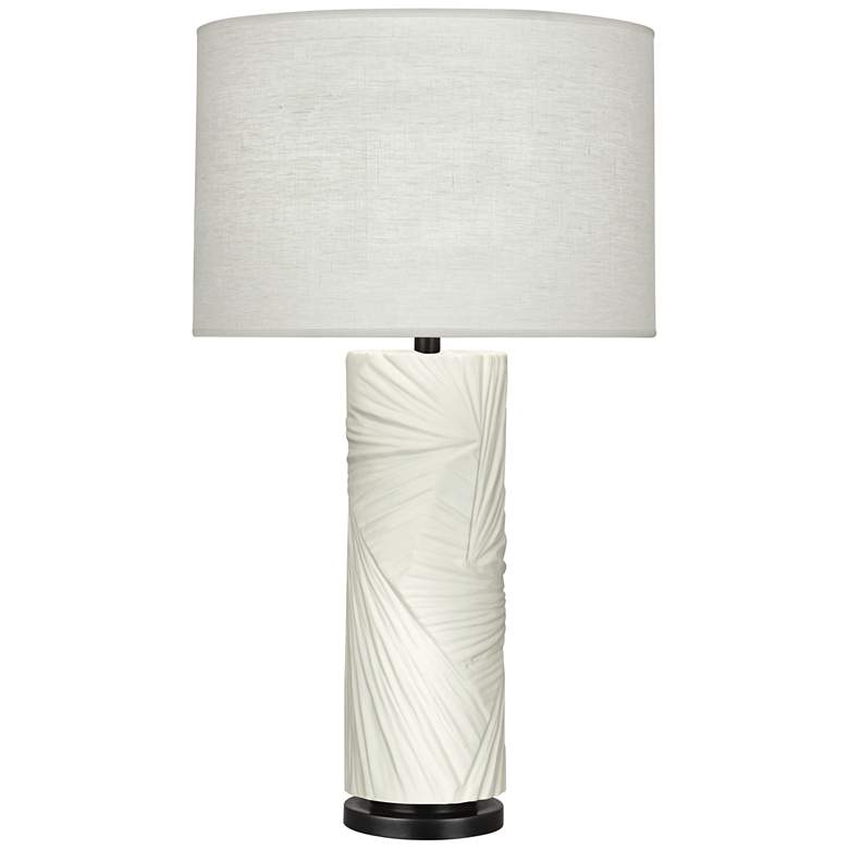 Image 1 Michael Berman Lucien Lily and Deep Patina Bronze Table Lamp