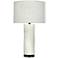 Michael Berman Lucien Lily and Deep Patina Bronze Table Lamp