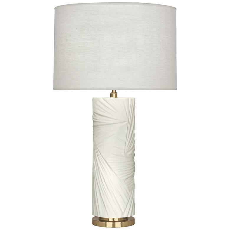 Image 1 Michael Berman Lucien Lily and Modern Brass Table Lamp
