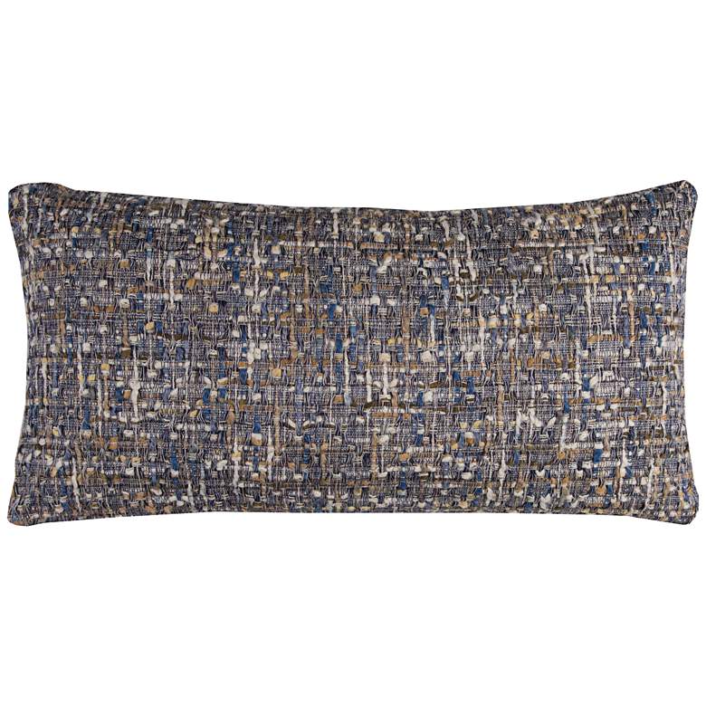 Image 1 Michelle All Over Threaded Gray 26" x 14" Throw Pillow