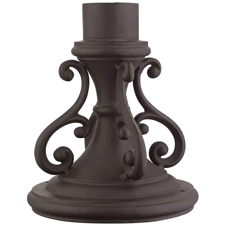 Image 2 Michelsen 10 3/4" High Bronze Outdoor Pier Mount Adapter