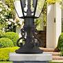 1_Michelsen 10 3/4" High Bronze Outdoor Pier Mount Adapter