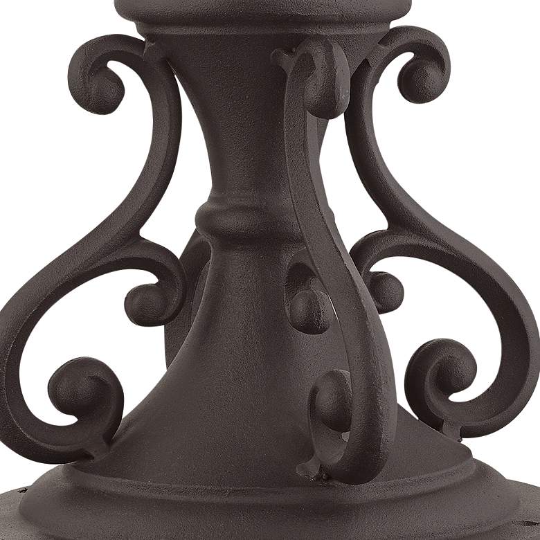 Image 3 Michelsen 10 3/4" High Bronze Outdoor Pier Mount Adapter more views