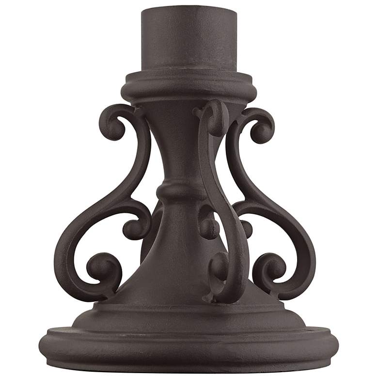 Image 4 Michelsen 10 3/4" High Bronze Outdoor Pier Mount Adapter more views
