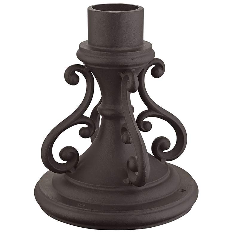 Image 5 Michelsen 10 3/4" High Bronze Outdoor Pier Mount Adapter more views