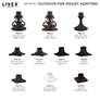 5_Michelsen 10 3/4" High Bronze Outdoor Pier Mount Adapter more views