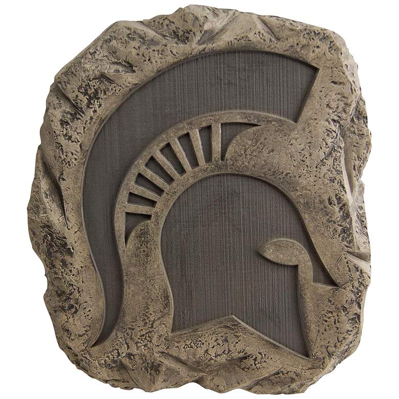 Image 1 Michigan State Logo 11" High Trevia Graystone Stepping Stone