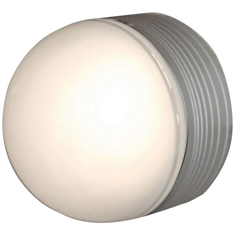 Image 1 MicroMoon 5 inch High Satin LED Outdoor Wall Light