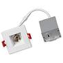 MicroTask 3" Square White 8W Canless LED Downlight