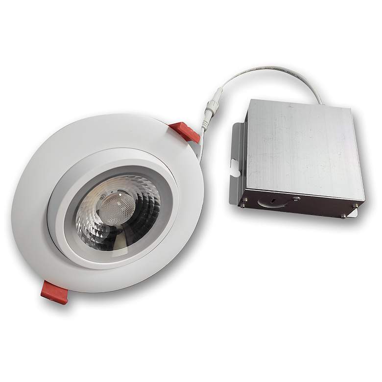Image 1 MicroTask 4 inch Gimbal White 11W Canless LED Downlight