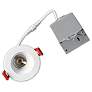 MicroTask 4" Round White 15W Canless LED Downlight