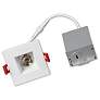 MicroTask 4" Square White 15W Canless LED Downlight