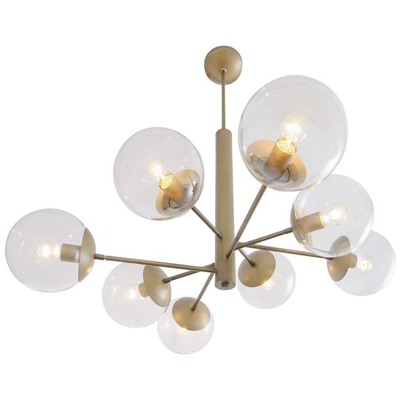 Image 2 Mid-Century 8-Lt Chandelier more views