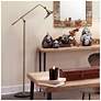 2_Mid-Century Modern 1-Light Floor Lamp in Black and Brass more views