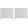 Mid-Century Modern Bogardus Accent Cabinet in White - Set of 2