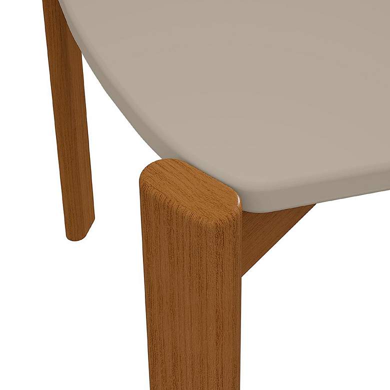 Image 4 Mid Century- Modern Gales 47.24 Dining Table with Solid Wood Legs in Greige more views