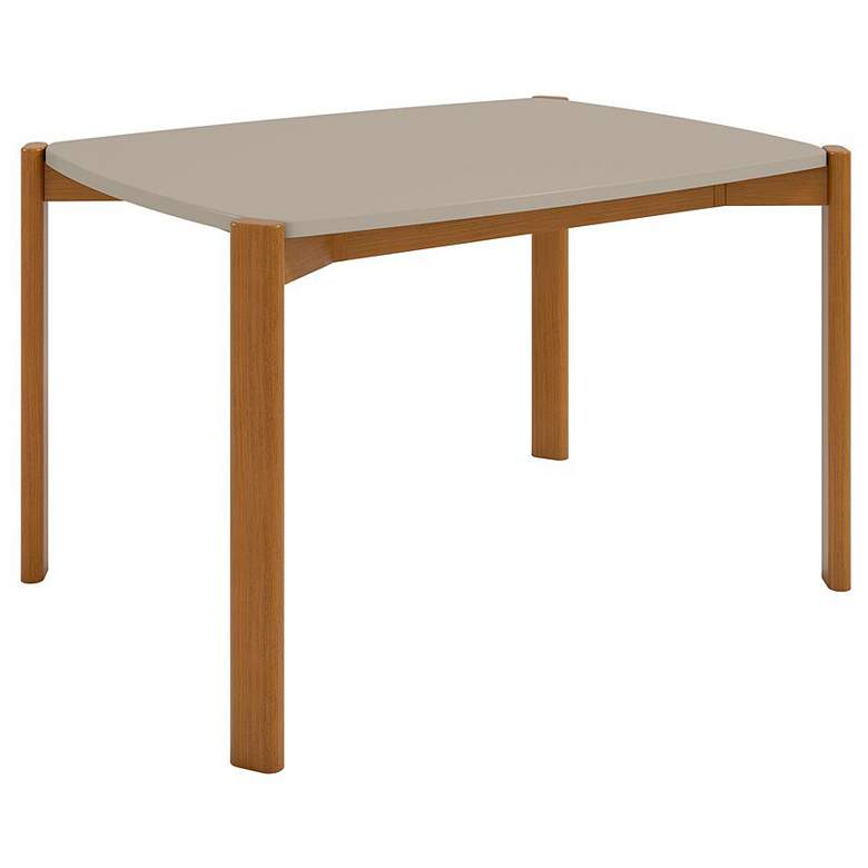 Image 7 Mid Century- Modern Gales 47.24 Dining Table with Solid Wood Legs in Greige more views