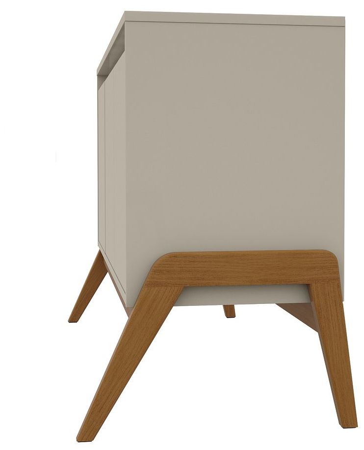 Mid-Century Modern Gales 48.50 Sideboard with Solid Wood Legs in Greige
