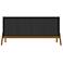 Mid-Century Modern Gales 63.32 Sideboard with Solid Wood Legs in Black