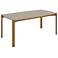 Mid Century- Modern Gales 70.87 Dining Table with Solid Wood Legs in Greige