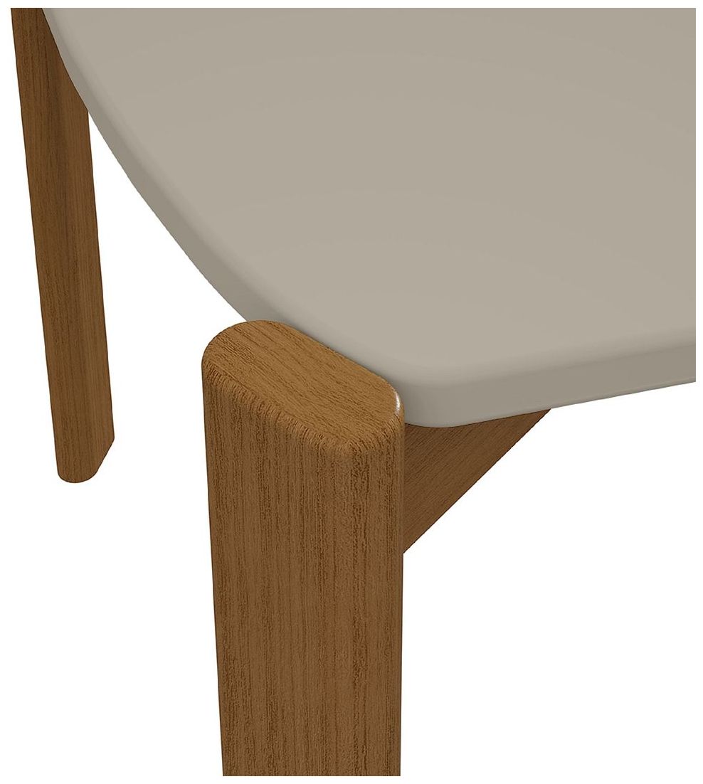 Image 4 Mid Century- Modern Gales 70.87 Dining Table with Solid Wood Legs in Greige more views