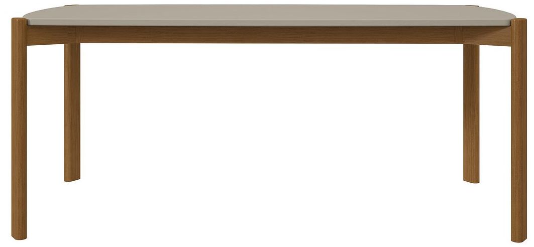 Image 7 Mid Century- Modern Gales 70.87 Dining Table with Solid Wood Legs in Greige more views