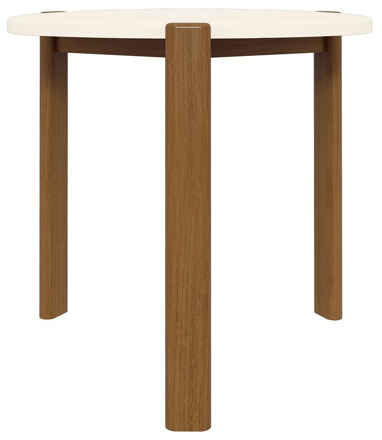 Image 4 Mid Century- Modern Gales End Table with Solid Wood Legs in Greige more views