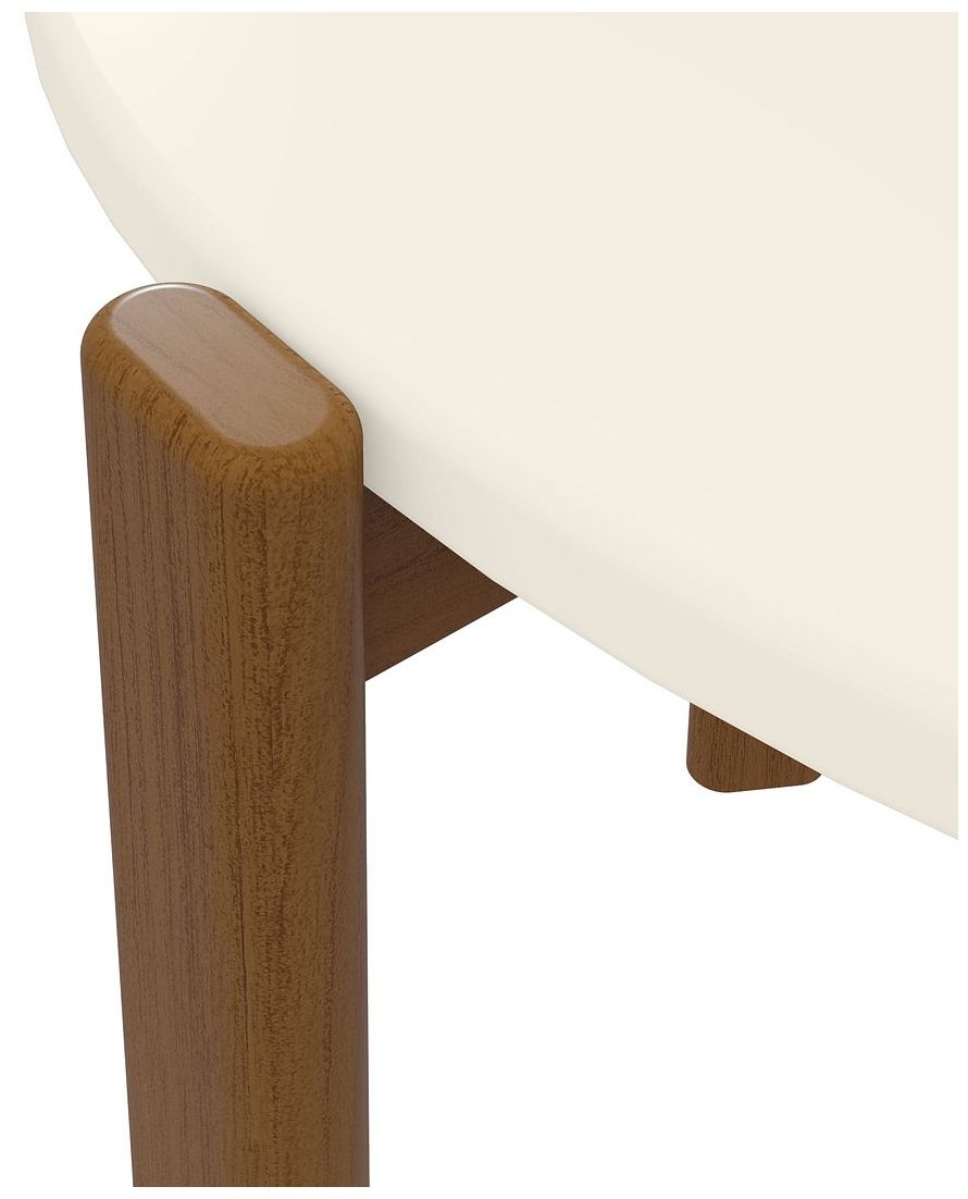 Image 6 Mid Century- Modern Gales End Table with Solid Wood Legs in Greige more views