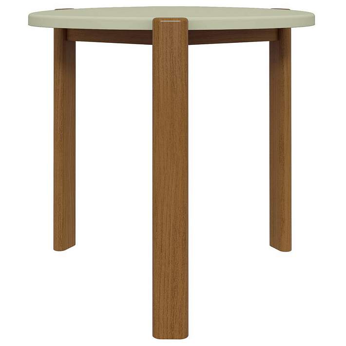 Manhattan Comfort Mid-Century Modern Gales End Table with Solid Wood Legs in Pistachio Green Manhattan Comfort Mid-Century Modern Gales End Table with Solid Wood Legs in Pistachio Green