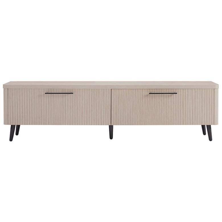 Image 1 Mid Century- Modern Jodie 68.9" TV Stand in Whitewashed Oak