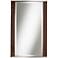 Mid-Century Wood - Chrome 34" High Vanity Mirror
