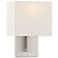Mid Town 1 Light LED Wall Sconce - Brushed Steel