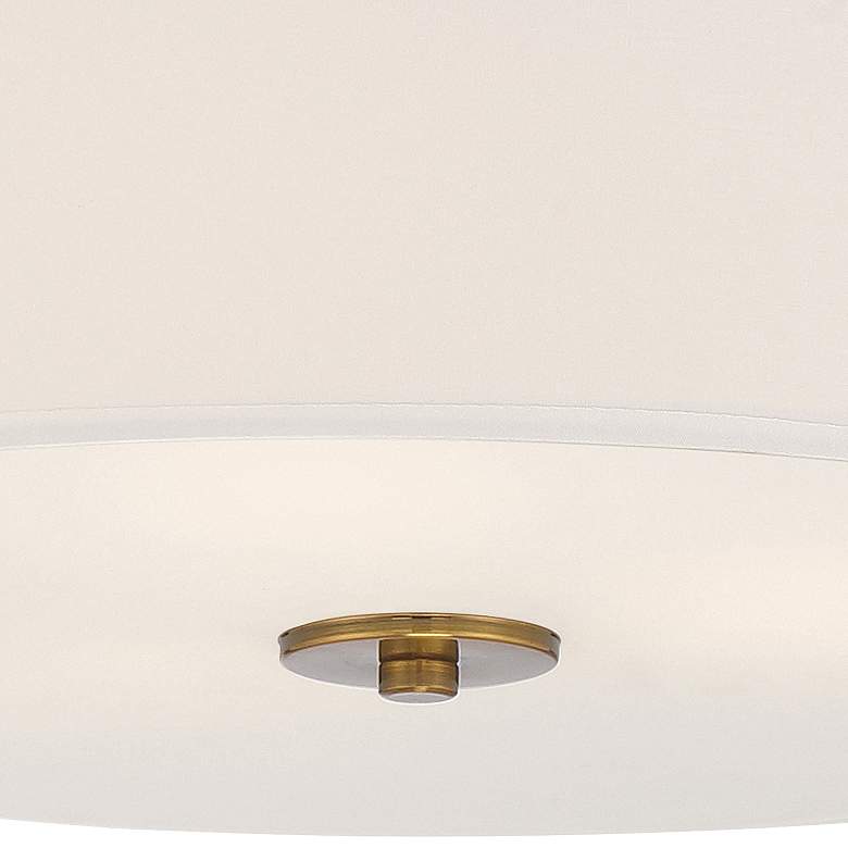 Image 2 Mid Town 18 inch LED Flush Mount - Antique Brushed Brass more views