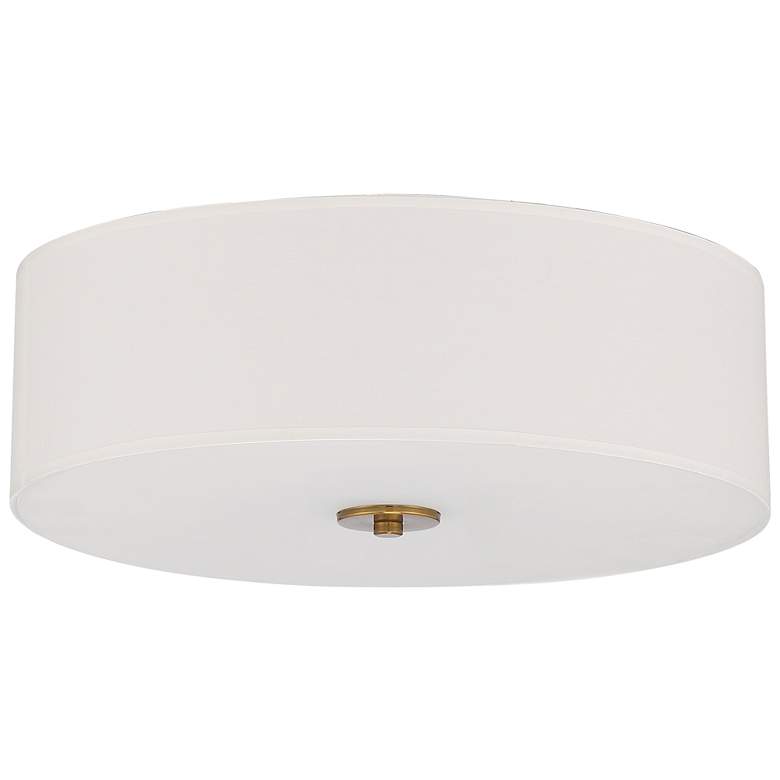 Image 6 Mid Town 18 inch LED Flush Mount - Antique Brushed Brass more views