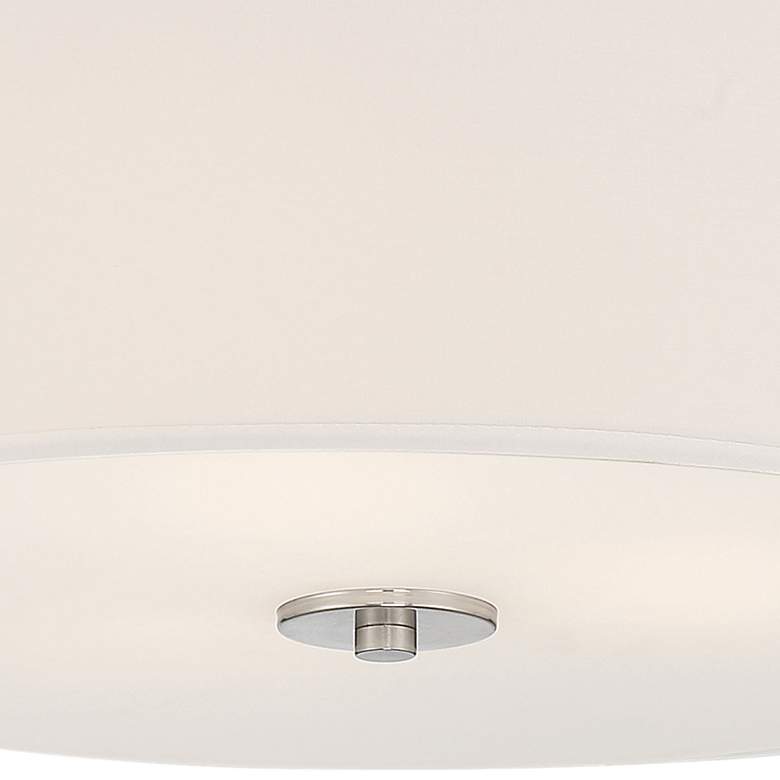 Image 2 Mid Town 18" LED Flush Mount - Brushed Steel more views