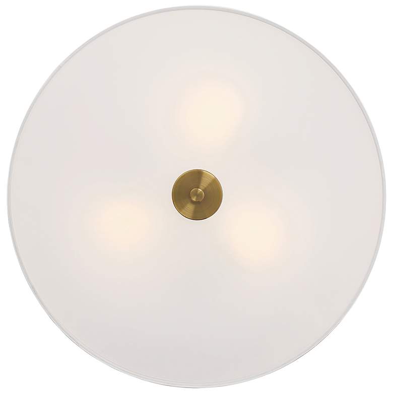 Image 3 Mid Town 18" LED Flush Mount - Brushed Steel more views