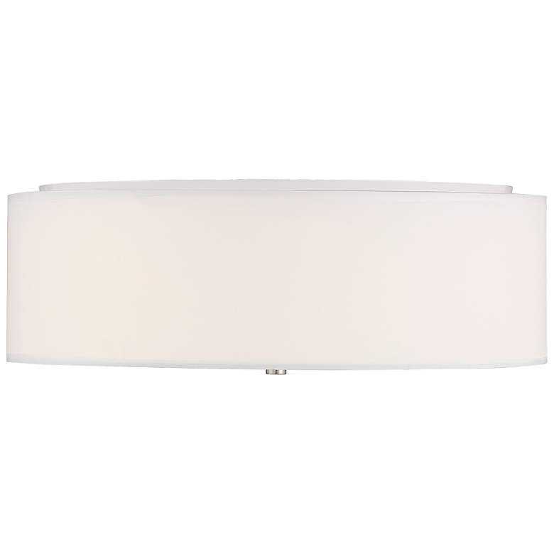 Image 4 Mid Town 18" LED Flush Mount - Brushed Steel more views
